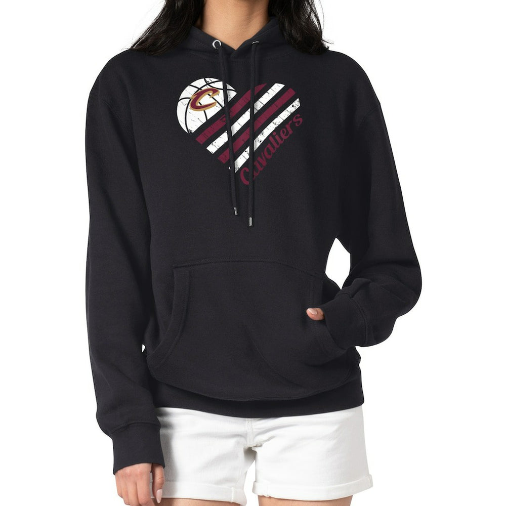 NBA - Cleveland Cavaliers G-III 4Her by Carl Banks Women's Heart Pullover Hoodie - Black
