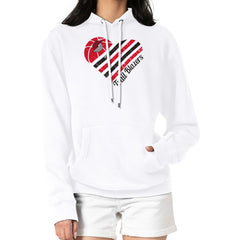 NBA - Portland Trail Blazers G-III 4Her by Carl Banks Women's Heart Pullover Hoodie - White