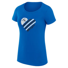 NBA - Orlando Magic G-III 4Her by Carl Banks Women's Super-Slim Fit Lightweight Heart T-Shirt - Blue