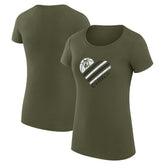 NBA - Boston Celtics G-III 4Her by Carl Banks Women's Super-Slim Fit Lightweight Heart T-Shirt - Olive