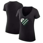 NBA - Boston Celtics G-III 4Her by Carl Banks Women's Super-Slim Fit Lightweight Heart V-Neck T-Shirt - Black
