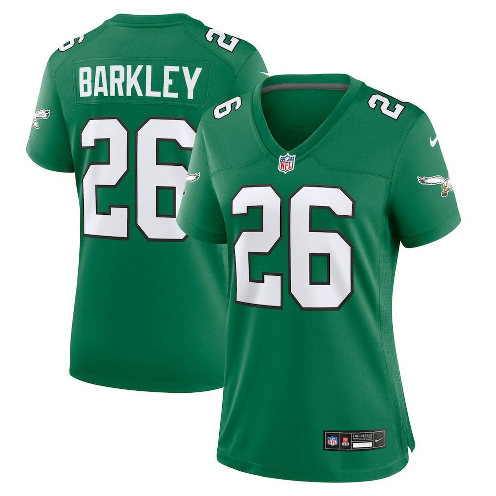 Saquon Barkley Philadelphia Eagles Women's Alternate Game Jersey Kelly Green - Nike