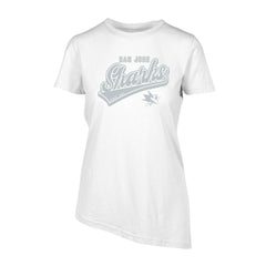 San Jose Sharks - Levelwear Women's Birch Sweep T-Shirt White