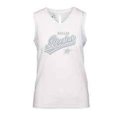 Dallas Stars - Levelwear Women's Paisley Sweep V-Neck Tank Top White