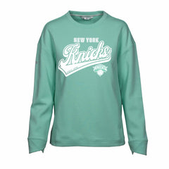 NBA - New York Knicks Levelwear Women's Fiona Sweep Pullover Sweatshirt - Mint
