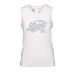 NBA - Denver Nuggets Levelwear Women's Paisley Sweep V-Neck Tank Top - White