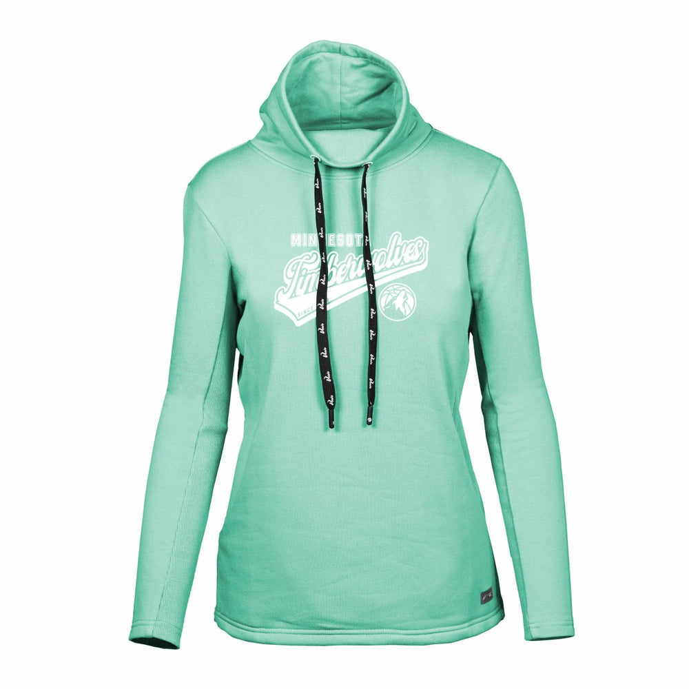 NBA - Minnesota Timberwolves Levelwear Women's Loop Sweep Pullover Sweatshirt - Mint