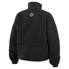 Los Angeles Kings - WEAR by Erin Andrews Women's Polar Fleece Half-Zip Jacket Black