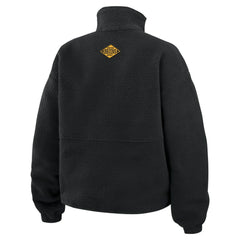 Boston Bruins WEAR by Erin Andrews Women's Polar Fleece Half-Zip Jacket Black
