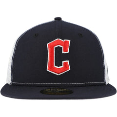 Cleveland Guardians New Era Team Color 59FIFTY Trucker Fitted Hat for sale