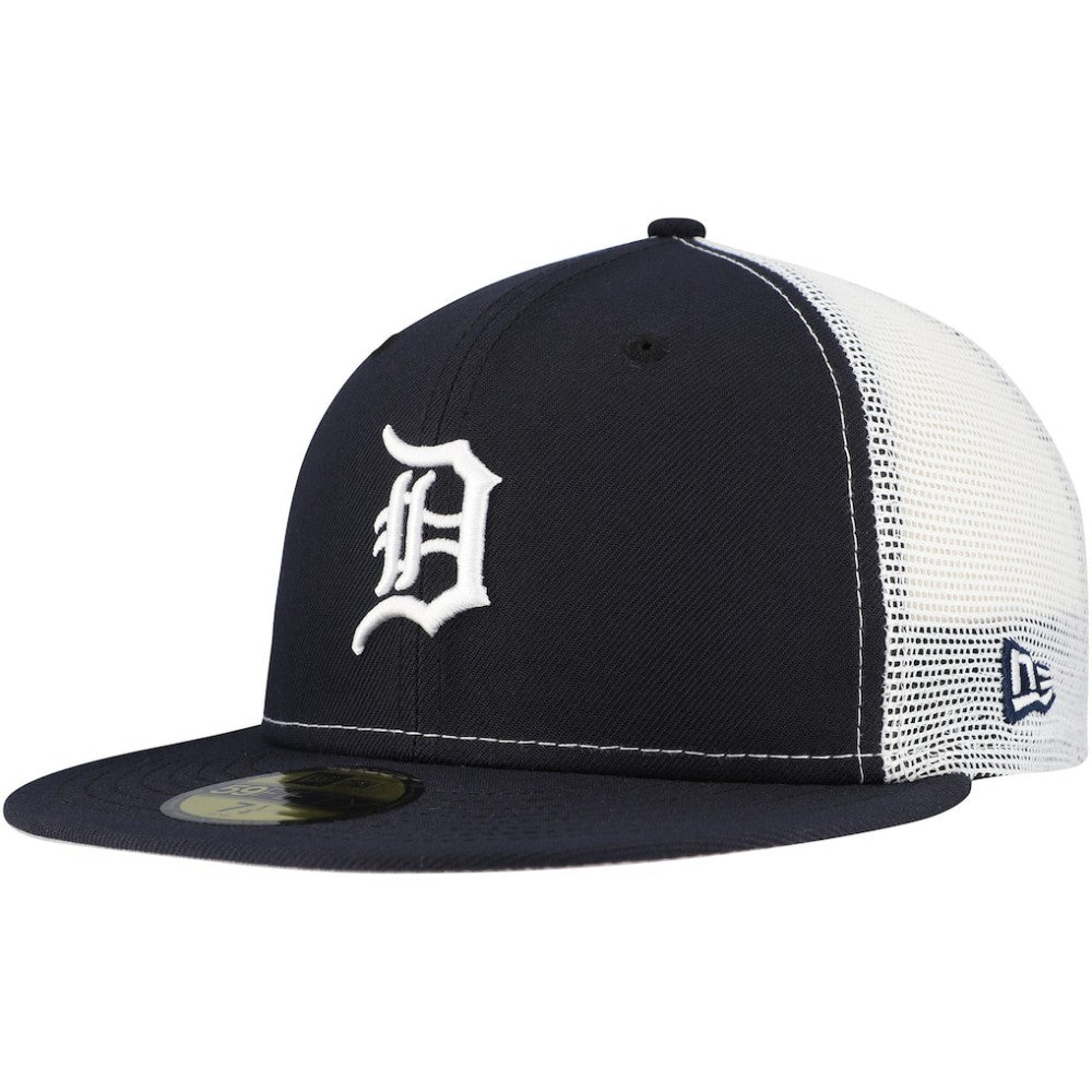 Detroit Tigers New Era Team Color 59FIFTY Trucker Fitted Hat Sale