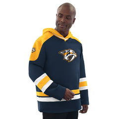 Nashville Predators - Starter Hockey Pullover Hoodie Navy/Gold