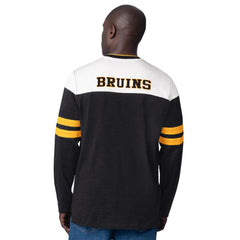 Boston Bruins Starter Blitz Durene Long Sleeve T-Shirt Black