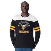 Pittsburgh Penguins Starter Blitz Durene Long Sleeve T-Shirt Black