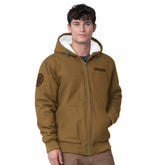 Boston Bruins G-III Sports by Carl Banks Build Up Full-Zip Hoodie Jacket Tan