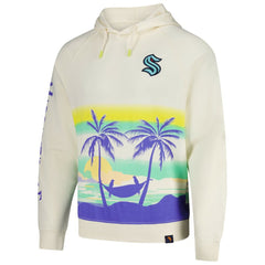 Seattle Kraken Margaritaville Island Dream Peached Pullover Hoodie Cream