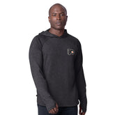 Philadelphia Flyers - MSX by Michael Strahan Fast Track Raglan Long Sleeve Hoodie T-Shirt Black
