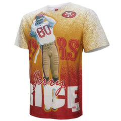 Jerry Rice San Francisco 49ers Burst Retired Player T-Shirt Gray - Mitchell & Ness