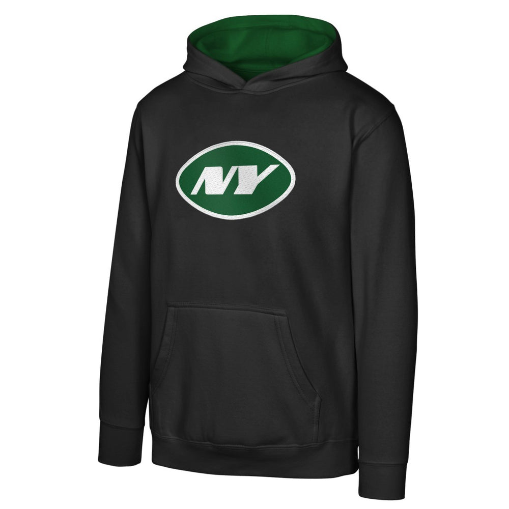 New York Jets Youth Prime Pullover Hoodie Black - NFL
