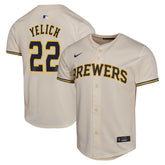 Christian Yelich Milwaukee Brewers Nike Youth Home Game Player Jersey for sale