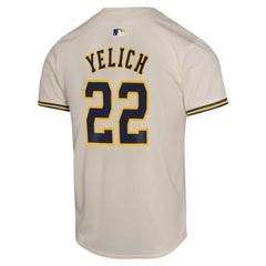 Christian Yelich Milwaukee Brewers Nike Youth Home Game Player Jersey for sale