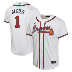 Ozzie Albies Atlanta Braves Nike Youth Home Game Player Jersey Sale