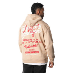 Tampa Bay Buccaneers The Wild Collective Unisex Fleece Pullover Hoodie Cream - NFL