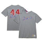 Hank Aaron Atlanta Braves Mitchell & Ness Cooperstown Collection Legends T-Shirt Near Me