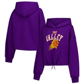 New Era - Phoenix Suns Women's 2024/25 City Edition Cropped Pullover Hoodie - Purple