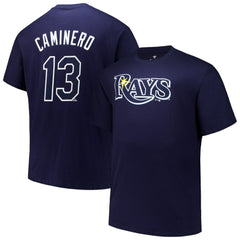 Junior Caminero Tampa Bay Rays Fanatics Big & Tall Name & Number T-Shirt for sale