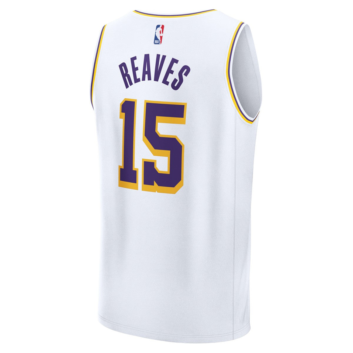 Austin Reaves Los Angeles Lakers Fast Break Replica Player Jersey - Association Edition - White | NBA Jerseys