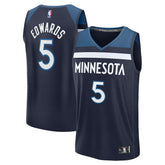 Fanatics - Anthony Edwards Minnesota Timberwolves Fast Break Replica Player Jersey - Icon Edition - Navy