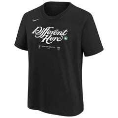 Nike - Boston Celtics Youth 2024 NBA Playoffs Mantra T-Shirt - Black