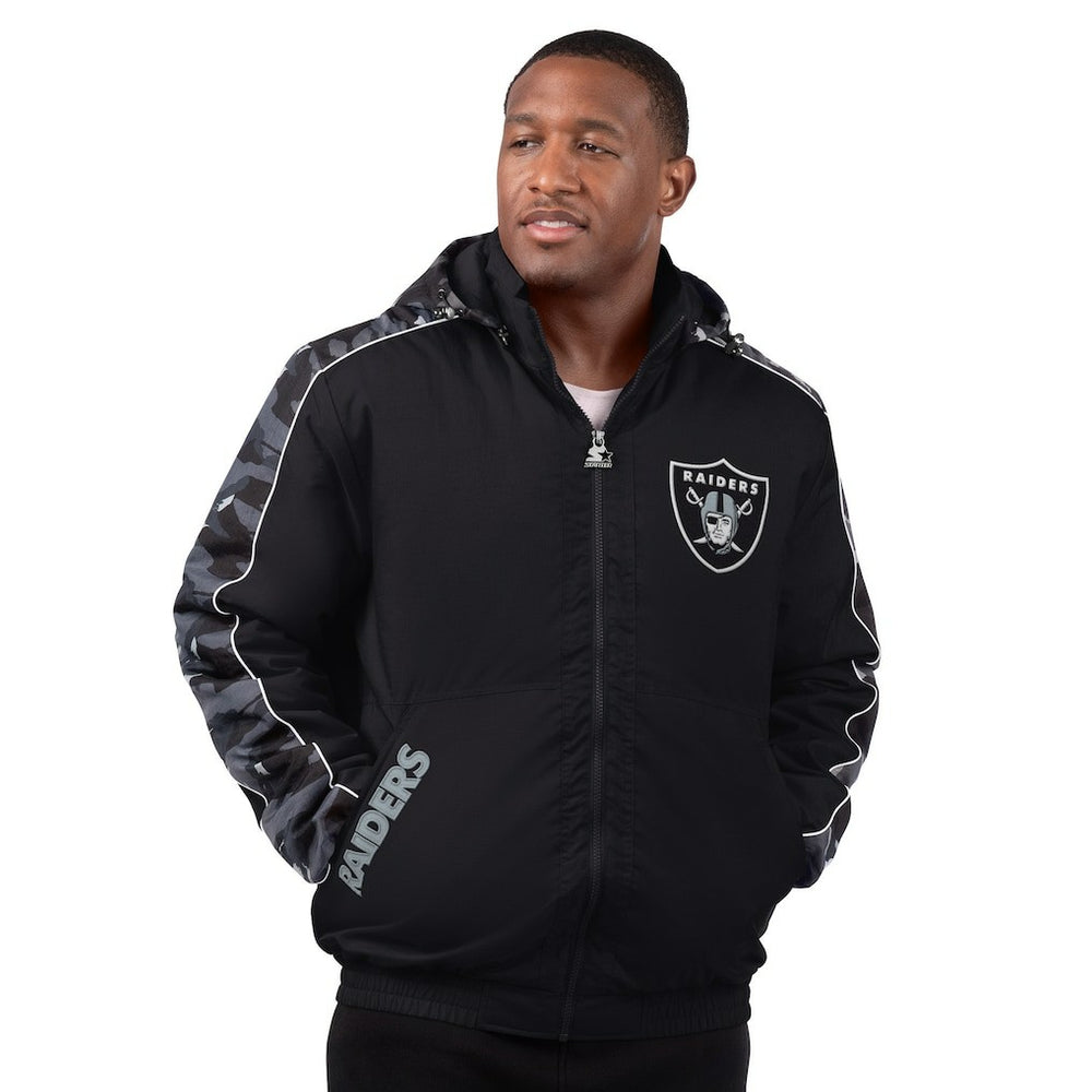 Las Vegas Raiders Starter Thursday Night Gridiron Full-Zip Jacket Black - NFL