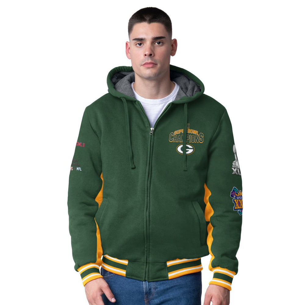 Green Bay Packers G-III Extreme No Huddle Commemorative Full-Zip Hoodie Jacket Green - NFL