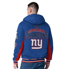 New York Giants G-III Extreme No Huddle Commemorative Full-Zip Hoodie Jacket Royal - NFL