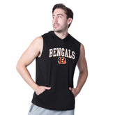 Cincinnati Bengals MSX by Michael Strahan Action Sleeveless Pullover Hoodie Black - NFL