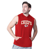 Kansas City Chiefs MSX by Michael Strahan Action Sleeveless Pullover Hoodie Red - NFL