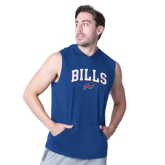 Buffalo Bills MSX by Michael Strahan Action Sleeveless Pullover Hoodie Royal - NFL