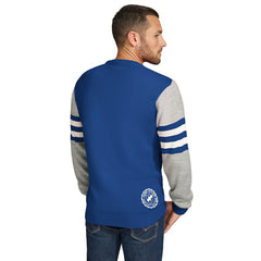 Buffalo Bills Tommy Hilfiger Acrylic Crewneck Pullover Sweater Royal/Heather Gray - NFL