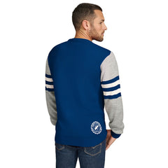 Indianapolis Colts Tommy Hilfiger Acrylic Crewneck Pullover Sweater Royal/Heather Gray - NFL
