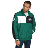 New York Jets Tommy Hilfiger Gael Lightweight Half-Zip Hoodie Jacket Green - NFL
