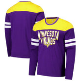 Minnesota Vikings G-III Sports by Carl Banks Adaptive Hail Mary Long Sleeve T-Shirt Purple/Gold - NFL