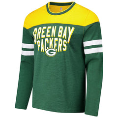 Green Bay Packers G-III Sports by Carl Banks Adaptive Hail Mary Long Sleeve T-Shirt Green/Gold - NFL