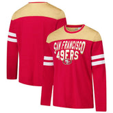 San Francisco 49ers G-III Sports by Carl Banks Adaptive Hail Mary Long Sleeve T-Shirt Scarlet/Gold - NFL