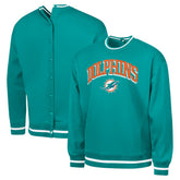 Miami Dolphins G-III Sports by Carl Banks Adaptive Blocker Fleece Pullover Sweatshirt Aqua - NFL