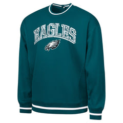 Philadelphia Eagles G-III Sports by Carl Banks Adaptive Blocker Fleece Pullover Sweatshirt Midnight Green - NFL