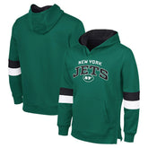 New York Jets G-III Sports by Carl BanksMen's Adaptive Faceoff Pullover Hoodie Green/Gray - NFL