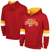 Kansas City Chiefs G-III Sports by Carl Banks Adaptive Faceoff Pullover Hoodie Red/Gold - NFL