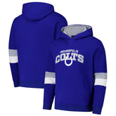 Indianapolis Colts G-III Sports by Carl Banks Adaptive Faceoff Pullover Hoodie Royal/Silver - NFL